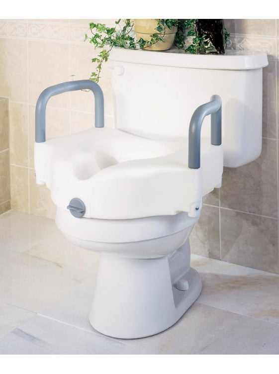 Guardian Locking Raised Toilet Seats with Padded Arms