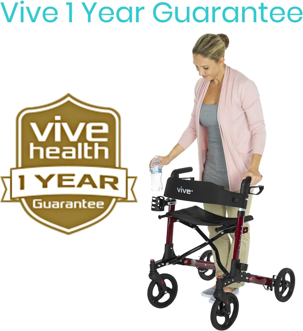 Vive Cup Holder for Walker, Wheelchair, Accessories, Stroller, Adults, Bike, Boat, Desk, Mobility Scooter, Rollator, Electric Wheel Chair - Portable Adjustable Cupholder Attachment, Near Universal Fit