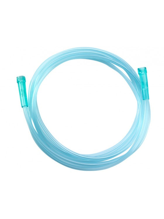 Green Oxygen Tubing with Standard Connector 7Ft.