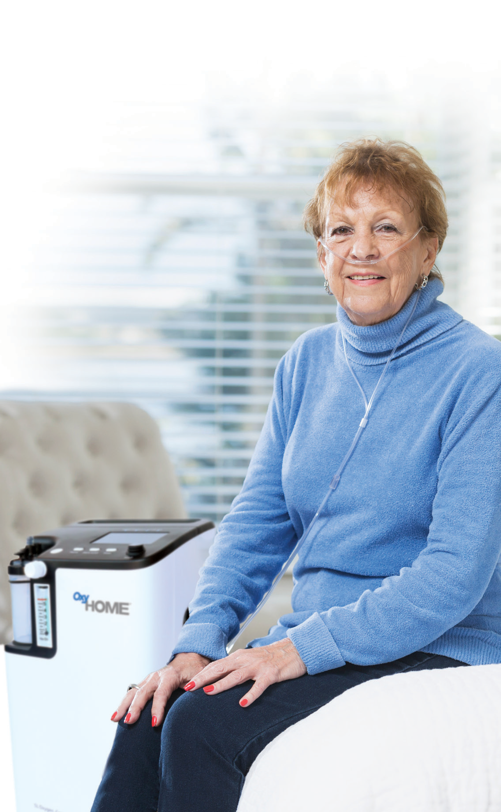 OxyGo At Home Stationary Oxygen Concentrator 5L With Wheels