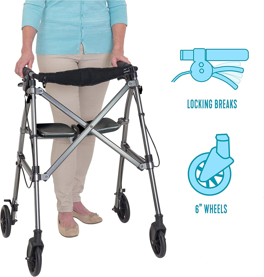 ABLE LIFE SPACE SAVER ROLLATOR WALKER